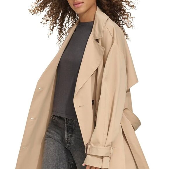 Levi's Women's Belted Trench Coat - Picture 6 of 7